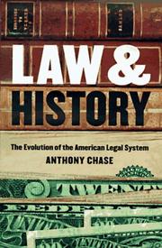 Front cover of Law and history by Anthony Chase
