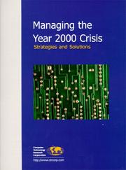Front cover of Managing the Year 2000 crisis by Janet G. Butler