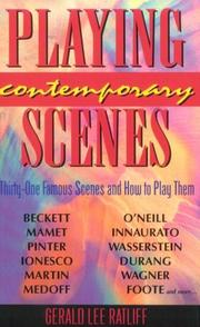 Cover of Playingcontemporary scenes by Gerald Lee Ratliff