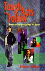 Cover of Tough acts to follow by Shirley Ullom