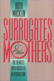 Front cover of Surrogates & other mothers by Ruth Macklin