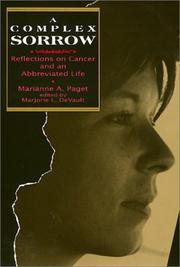 Cover of A complex sorrow by Marianne A. Paget