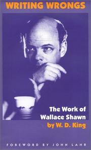 Cover of Writing wrongs by W. D. King