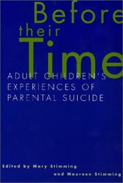 Cover of Before their time by Mary T. Stimming