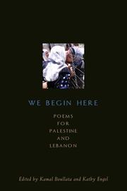 Cover of We begin here by Kamal Boullata