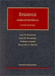 Cover of Evidence by Jack B. Weinstein