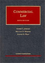 Cover of Commercial law by Robert L. Jordan