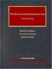 Cover of The nature and functions of law by Harold Joseph Berman