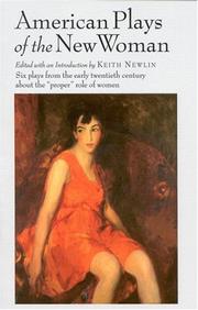 Front cover of American plays of the new woman by Keith Newlin
