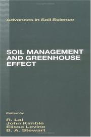 Front cover of Soil management and greenhouse effect by Rattan Lal
