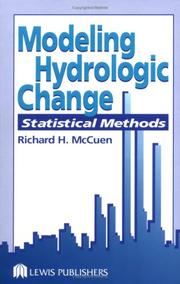 Front cover of Modeling Hydrologic Change by Richard H. McCuen