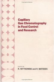 Front cover of Capillary Gas Chromotography in Food Control and Research by R. Wittkowski