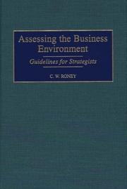 Front cover of Assessing the Business Environment by C. W. Roney