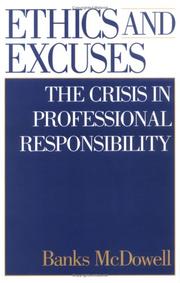 Cover of Ethics and Excuses by Banks McDowell