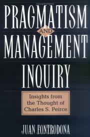 Front cover of Pragmatism and Management Inquiry by Juan Fontrodona