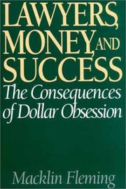 Front cover of Lawyers, Money, and Success by Macklin Fleming