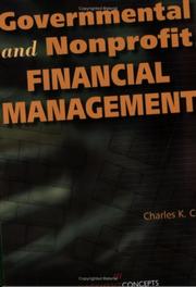 Front cover of Governmental and Nonprofit Financial Management by Charles K. Coe
