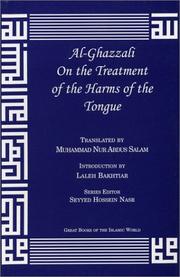 Front cover of Al-Ghazzali On the Treatment of the Harms of the Tongue by al-Ghazzālī