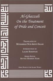 Front cover of Al-Ghazzali On the Treatment of Pride and Conceit by al-Ghazzālī