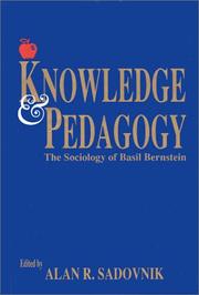 Cover of Knowledge and pedagogy by Alan R. Sadovnik