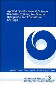 Front cover of Applied Developmental Science by Celia B. Fisher
