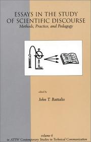 Front cover of Essays in the study of scientific discourse by John T. Battalio