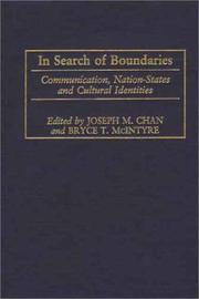 Front cover of In Search of Boundaries by Unknown