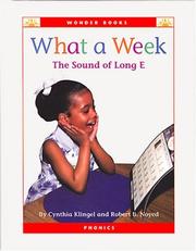 Front cover of What a week by Cynthia Fitterer Klingel