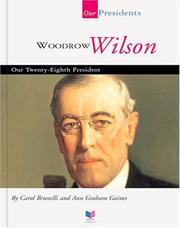 Cover of Woodrow Wilson by Carol Brunelli