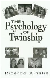 Front cover of The psychology of twinship by Ricardo C. Ainslie