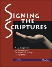 Cover of Signing the scriptures by Joan Blake