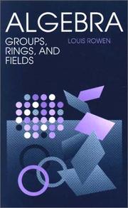 Front cover of Algebra by Louis Halle Rowen