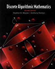 Cover of Discrete algorithmic mathematics by Stephen B. Maurer