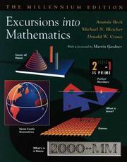 Cover of Excursions into mathematics by Anatole Beck