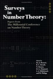 Front cover of Surveys in number theory by Millenial Conference on Number Theory (2000 University of Illinois at Urbana-Champaign)