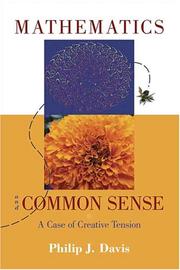 Front cover of Mathematics And Common Sense by Philip J. Davis