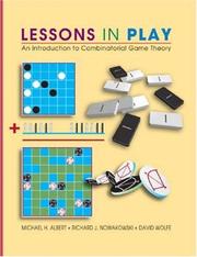 Cover of Lessons in play by Michael H. Albert