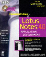 Front cover of Foundations of Lotus Notes' 4 by Erica Kerwien