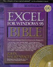 Cover of Excel for Windows 95 bible by John Walkenbach