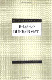 Front cover of Understanding Friedrich Dürrenmatt by Roger A. Crockett