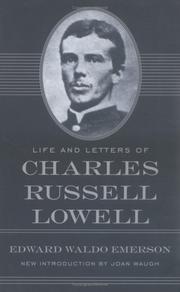 Cover of Life and letters of Charles Russell Lowell by Edward Waldo Emerson
