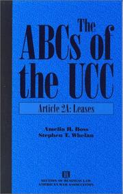 Front cover of The ABCs of the UCC by Amelia H. Boss