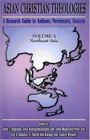 Front cover of Asian Christian theologies by John C. England