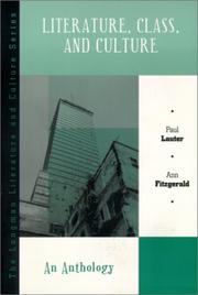 Front cover of Literature, class, and culture by Paul Lauter