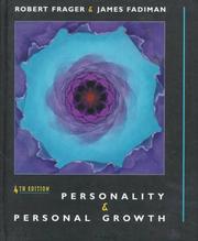 Cover of Personality and Personal Growth by Robert Frager