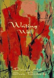 Cover of Writing well by Donald Hall