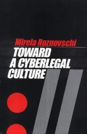 Front cover of Toward a cyberlegal culture by Mirela Roznovschi