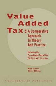 Cover of Value added tax by Alan Schenk