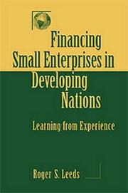 Cover of Financing Small Enterprises in Developing Countries by Roger S. Leeds