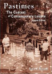 Cover of Pastimes by Ruth V. Russell
